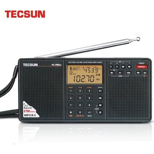Tecsun PL-398MP DSP Digital FM/MW/LW Shortwave Radio with ETM ATS DSP Dual Speakers Receiver MP3 Player