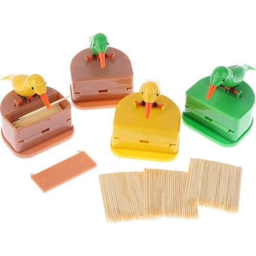 Toothpick Holder Dispenser Bird Table Decoration Toothpick Box