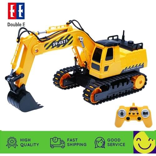 RC Truck RC Excavator Caterpillar Tractor Model Engineering Car 2.4G Radio Rotation Digging Soil Sound Effects Kids Toy