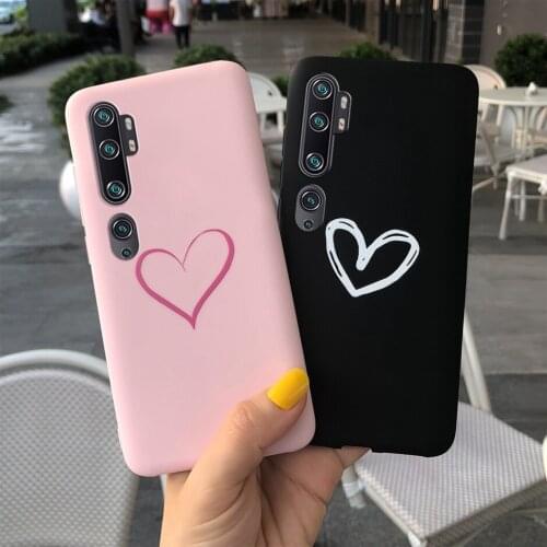 Lovely Phone Case For Xiaomi Mi Note 10 Case Bumper Soft Silicone Back Cover on For Xiaomi Mi CC9 Pro Note 10 Pro Global Case