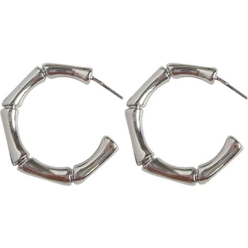 10 pair/ lot fashion jewelry metal bamboo C earrings