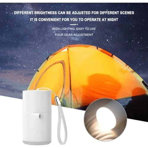 3-in-1 Mini Portable Electric Inflatable Pump Ultralight USB Charging Multifunctional Outdoor Air Pump 3 Modes Camping Light