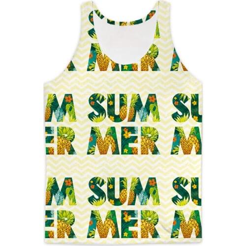 REAL American SIZE Floral Summer Vibes Sublimation Print Tank Top