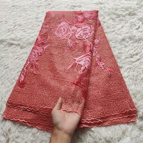 New African Lace Fabric 2021 High Quality Sequins French Tulle Lace Fabric Nigerian Lace Fabric For Party Dress ZP124