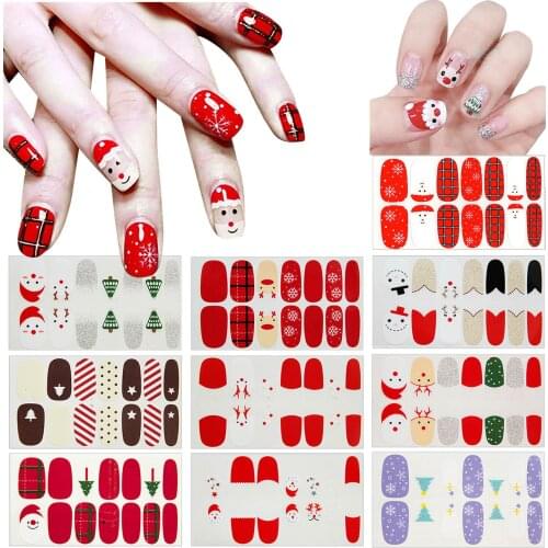 Christmas Winter Snowflake Nail Art Applique Decoration Self-adhesive Nail Stickers Manicure Design White Snowflake Sticker