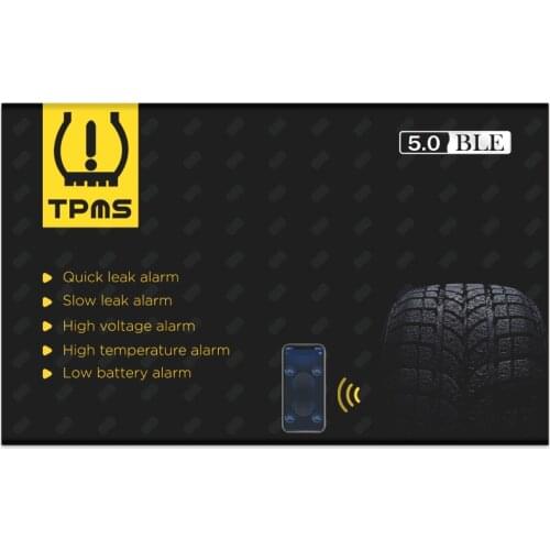 Car TPMS Tyre Pressure Monitoring System for Android Iphone Ipad Auto Security Alarm Systems Tyre Pressure V018