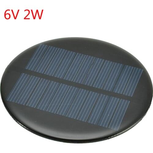 6 Type Solar Panel 6V 2W 0.35A/ 5.5V 50mA Solar Power DIY Mini Polycrystalline Silicon Solar Cell Module Solar Panel Epoxy Board