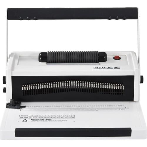 Text binding of single coil spiral ring binding machine of binding machine