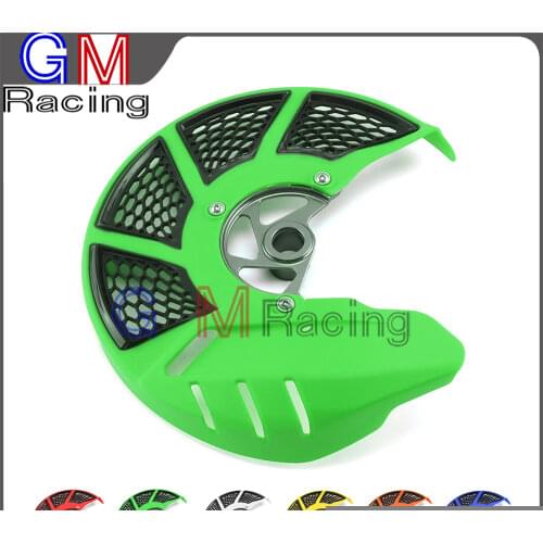 Motorcycle Front Brake Disc Rotor Guard Protector Cover For KAWASAKI KX125 KX250 KX250F KX450F KXF250 KXF450 KLX450R Dirt Bike