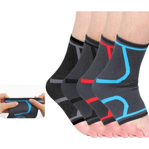 1 Pair Ankle Support Compression Pad Women Gym Fitness Nylon Elastic Support Foot Straps Protector Football Ankle Brace
