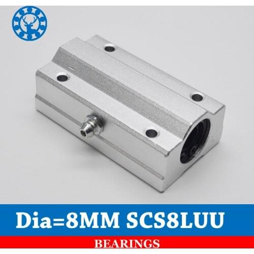 2pcs/lot SC8LUU SCS8LUU 8mm Linear axis Ball Bearing block Lengthen Bearing pillow Bolck Linear unit for CNC