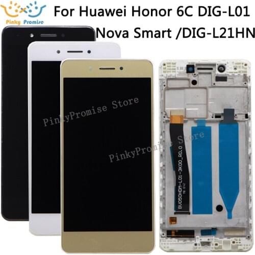 5.0'' For Huawei Honor 6C DIG-L01 / Nova Smart / DIG-L21HN Full LCD DIsplay + Touch Screen Digitizer Assembly 100% Tested