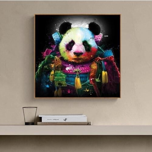 5D DIY Diamond Painting Graffiti Animal Art Monkey Panda Canvas Painting Full Square Round Drill Embroidery Poster Cross Stitch