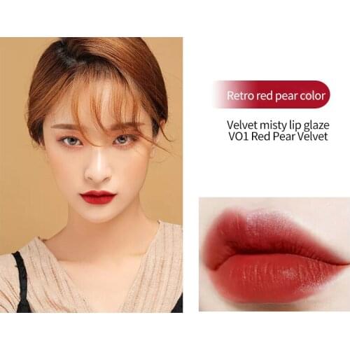 9 Colors Velvet Lip Glaze Matte Waterproof Sweatproof Easy To Wear High Color Rendering Long-lasting Makeup Maquillaje TSLM2