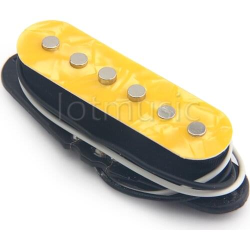 Guitar Pickup Single Coil for Electric Guitar Parts Accessories Neck Pickup Pearloid Blue Cream Green Gray Red Yellow White