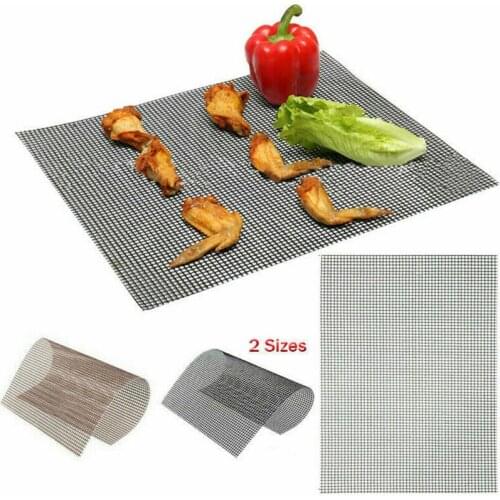 Non Stick Grill Mesh Mat Reusable Easy Clean for Electric Grill Gas Charcoal BBQ CLH@8