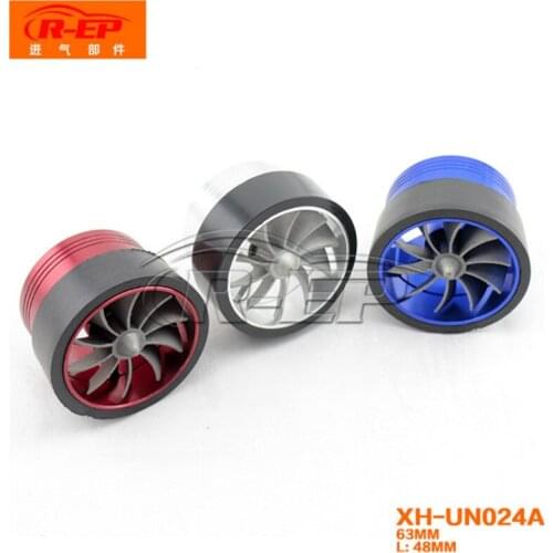 Auto Air Inlet Fittings Single Wheel Inlet Pressure Wind Turbines Power Wheel Universal Turbo Fan Air Intake Fuel Saver Fan