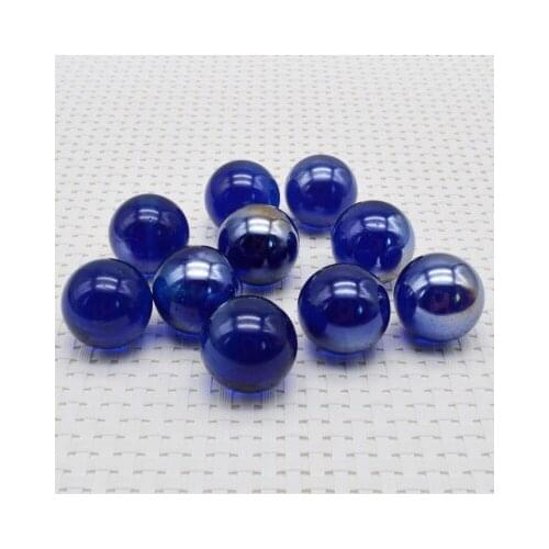 Free shipping 46pcs/lot dark blue 25mm glass beads color glass ball marbles