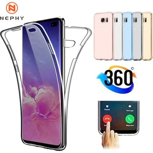 360 Full Body Case for Samsung A6 A7 A8 A9 2018 A10 A20E A30 A40 A50 S A60 A70 A41 A51 A71 A81 A91 Double Sided Silicone Cover