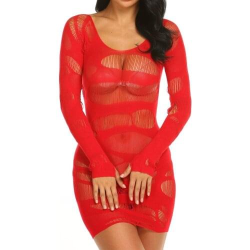 Erotic Sexy Lingerie For Women Hollow Female Ms Sex Underwear Sex Dress Porn Bodystocking Fishnet Seamless Mini Costume #T1P