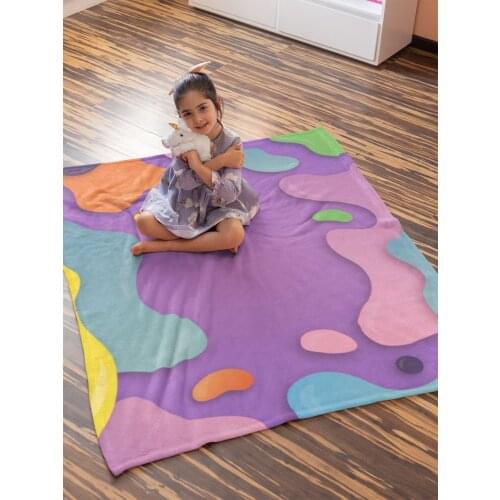 Colored Wave Fleece Blanket,Soft Blanket For Beds,Bed Cover,Shawl Blanket,Cover For Accessory,Home Decor