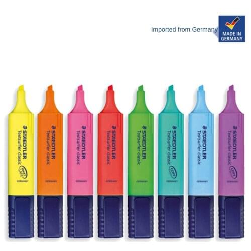 Germany Staedtler 364 Classic Learning Office Marker Fluorescent 8 Color Highlight Pen