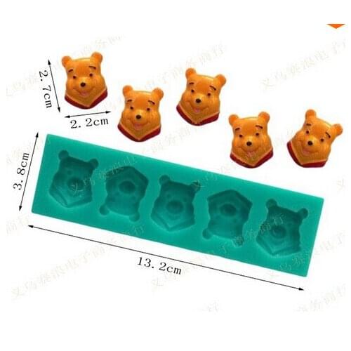 Bear shape chocolate mold silicone mould Baking Mold baking tool decorations for cakes Fondant cake
