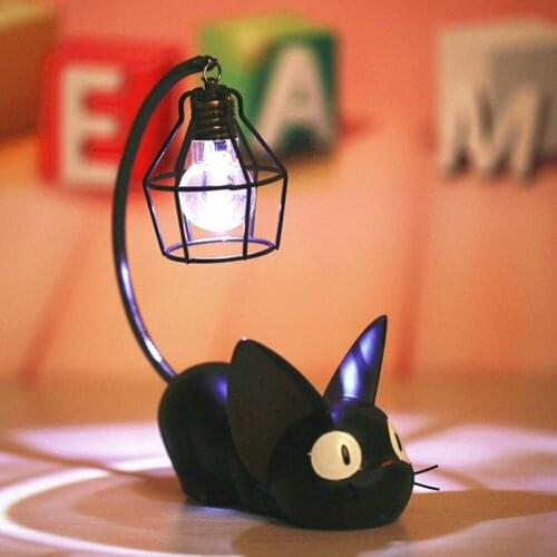 Resin Desk Lamp Cat Nightlight Presents Table Lights Home Ornament Craft Bedroom Decoration Garden Decoration Accessories Decor