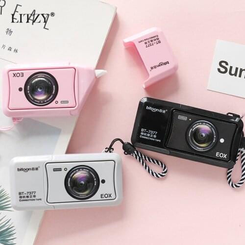 LITZY 10M Camera Correction Tape For Student Cute Korean Large Capacity Portable Correction Tape School Office Stationery Supply