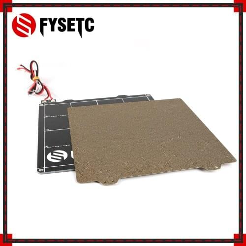 220x220mm Magnetic Heated Bed + Double Sided Textured Powder Coated PEI Spring Steel Sheet For Anet A8 A6 Wanhao I3 Ender 5