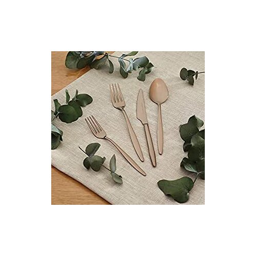 Emsan Goldinoks Rose Gold 6 Person 24-Piece Cutlery Set
