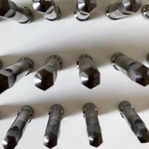 Customize 8 Shank 6mm tungsten steel hexagon rotary broach punching tool cnc internal hex rotary broaching punch head