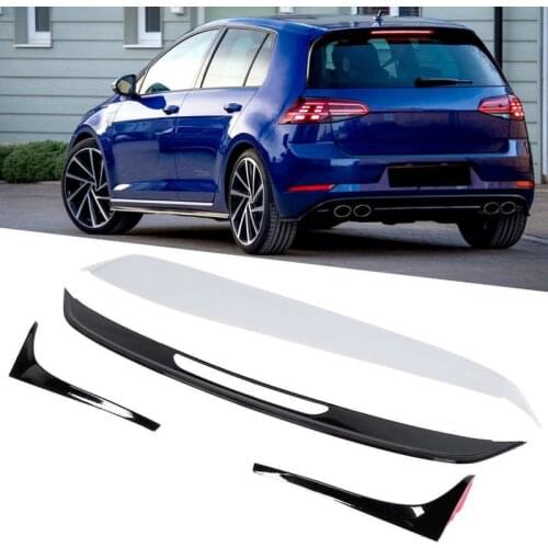 Unpainted Refit for R-Look Rear Roof Spoiler Wing Fit for MK7/MK7.5 Standard 2013-2020 Auto Car accessories
