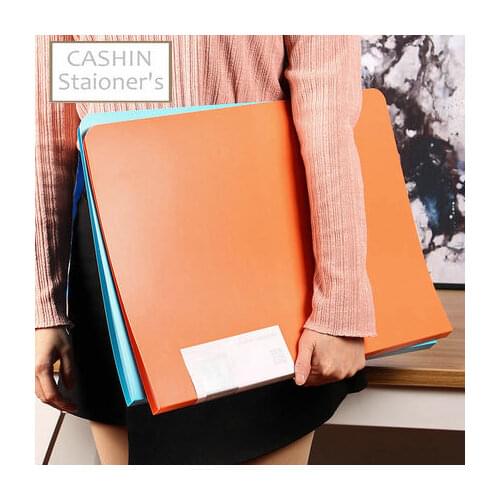 Transparent Poly Pocket Folder A3 Paper Document Organizer Display Book Clear Sheet Protector File Folder For Drawings Paintings