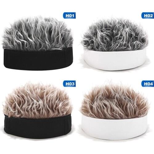 Wig landlord hat European and American retro borderless hip-hop street hooded cap men and women sailor melon leather cap