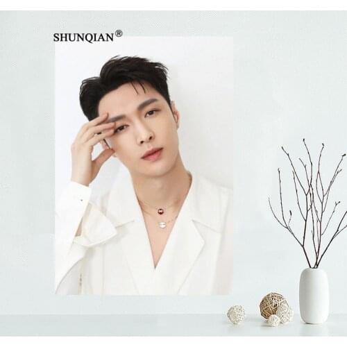 Custom Canvas Wall Decor Singer Actor LAY Poster Cloth Fabric Posters And Prints Home Painting 40x60cm,50x75cm,60x90cm