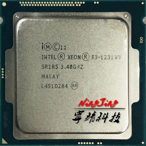 Intel Xeon E3-1231 v3 E3 1231 v3 E3 1231v3 3.3 GHz Quad-Core CPU Processor 8M 80W LGA 1150