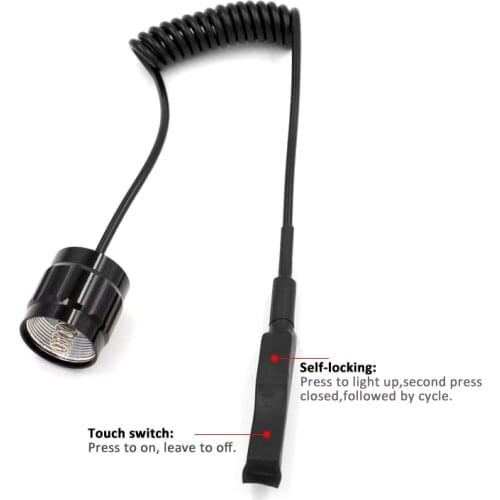 Mini Intelligent dual mode Remote Pressure Switch Controller Tail Switch For 501B 501A 501D Hunting flashlight