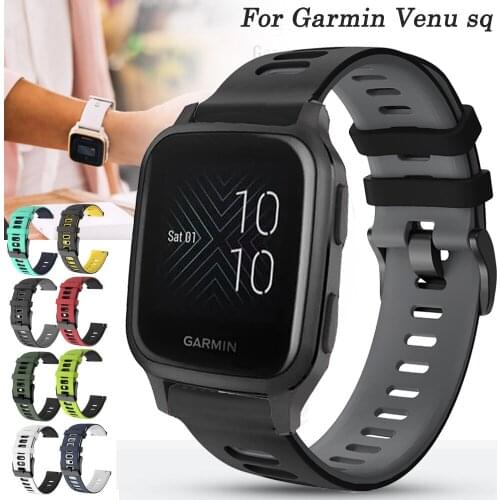 For Garmin Venu Sq Move 3 Luxe Vivoactive 3 Music Band Sport bracelet Silicone Watchband 20mm Watch Strap Replacement Wristband