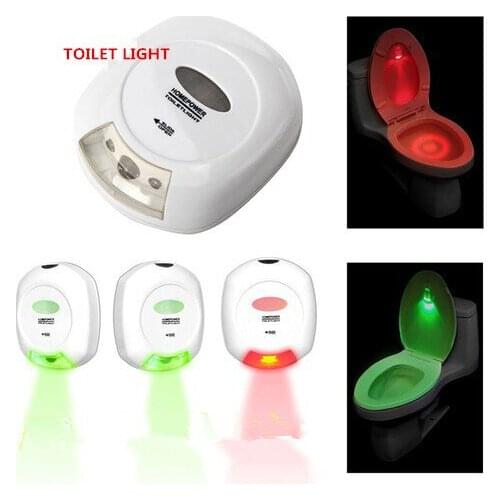 5PCS Sensor Motion Activated Toilet Light Bathroom Flush Toilet Lamp Night Light for Smart Loilet Seat Cover