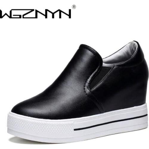 WGZNYN 2020 Spring Autumn Fashion Platform Sports Shoes Women Outdoor Casual Sweet Sneakers White Women Shoes Zapatillas Mujer
