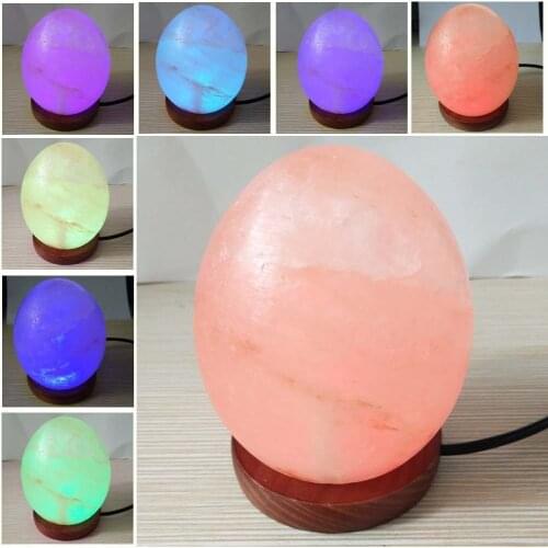 Healthy Color Change USB Night Light Natural Himalayan Air Purifier Rock Crystal Salt Lamp Glowing Attractive Moon Night light