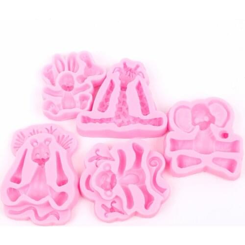 1pc Animal Shape Silicone Mold, Jelly, Chocolate, Fondant, Soap Mould Cake Decorating Tool Diy Bakeware