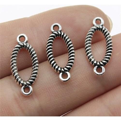 10pcs 20x9mm Oval Pendants Connector For Jewelry Making Oval Connector Charm Pendants Oval Connector Pendants