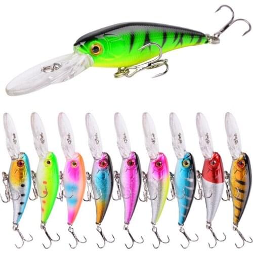 10pcs Minnow Fishing Lures Wobbler Crankbaits 9.5cm 7g Lure Set Artificial Hard Bait For Bass Trolling Pesca Carp Fishing Tackle