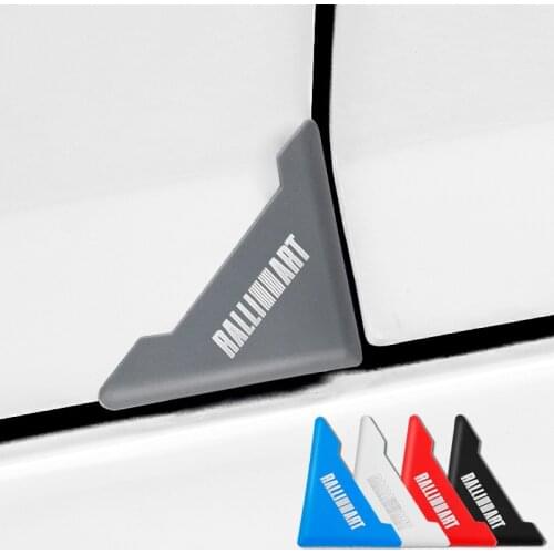 2PCS Car Door Anti-Collision Cover Silicone Crash Protection Car Door Corner Cover Scratch Protector for MITSUBISHI RALLIART