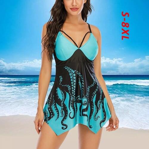 2021 New Sexy Large Size 8XL Swimsuits Plus Size Tankini Sets Female Swimwear Beach Wear Two-piece Bathing Suit