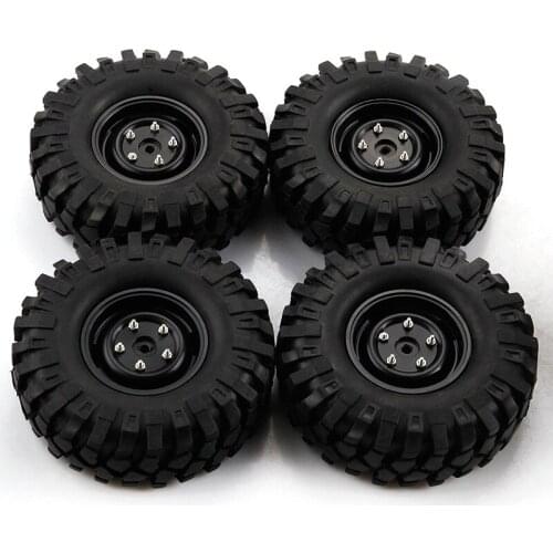 4Pcs 1.9 Inch 108mm 1/10 Scale Tires Wheel Rim for 1/10 D90 SCX10 RC Rock Crawler Parts Toys Gift