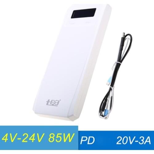 No Battery) QD188-PD Dual USB QC 3.0 + Type C PD DC Output 8x 18650 Batteries DIY Power Bank Box Holder Case Fast Charger