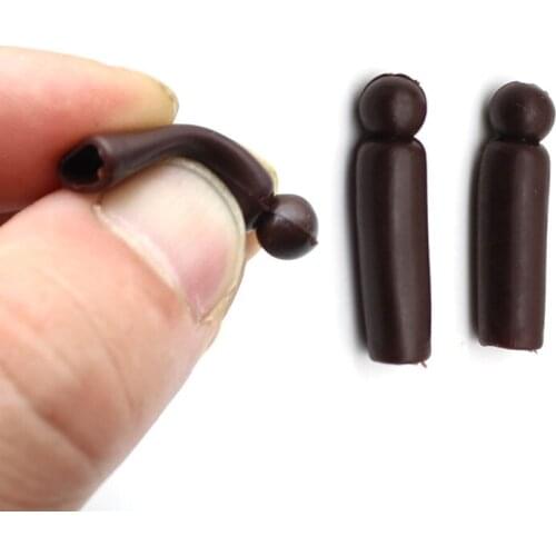 20PCS Carp Fishing Soft Buffer Beads for Helicopter Rig Chod Heli Buffer Sleeve Beads Round Head Carp Method Feeders Accessories